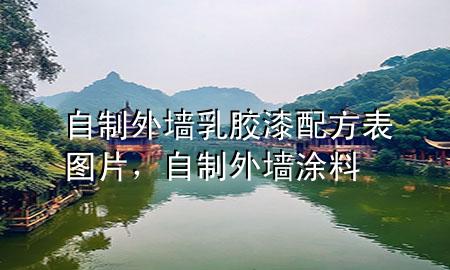 自制外墻乳膠漆配方表圖片，自制外墻涂料