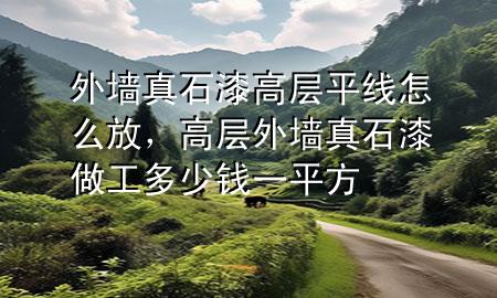 外墻真石漆高層平線怎么放，高層外墻真石漆做工多少錢一平方