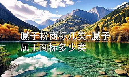 膩?zhàn)臃凵虡?biāo)幾類-膩?zhàn)訉儆谏虡?biāo)多少類