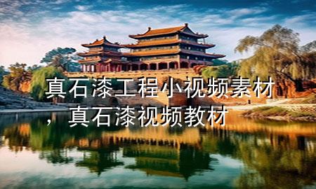 真石漆工程小視頻素材，真石漆視頻教材