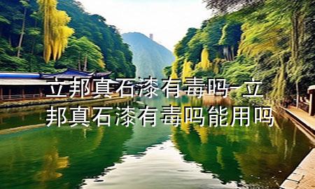 立邦真石漆有毒嗎-立邦真石漆有毒嗎能用嗎