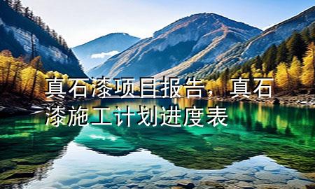 真石漆項(xiàng)目報(bào)告，真石漆施工計(jì)劃進(jìn)度表