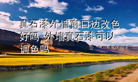 真石漆外墻窗口邊改色好嗎-外墻真石漆可以調(diào)色嗎
