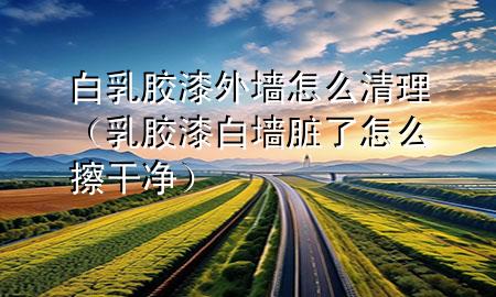 白乳膠漆外墻怎么清理（乳膠漆白墻臟了怎么擦干凈）