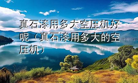 真石漆用多大空壓機(jī)好呢（真石漆用多大的空壓機(jī)）