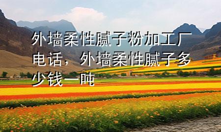 外墻柔性膩?zhàn)臃奂庸S電話，外墻柔性膩?zhàn)佣嗌馘X一噸