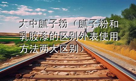 大中膩子粉（膩子粉和乳膠漆的區(qū)別 外表使用方法兩大區(qū)別）