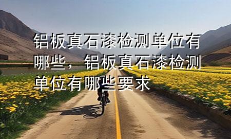 鋁板真石漆檢測單位有哪些，鋁板真石漆檢測單位有哪些要求