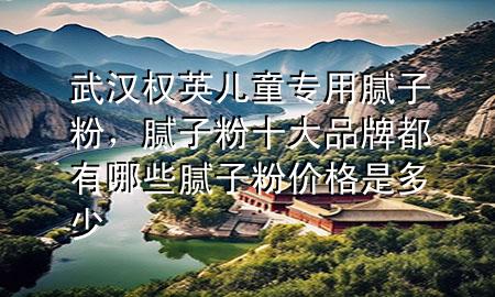 武漢權英兒童專用膩子粉，膩子粉十大品牌都有哪些 膩子粉價格是多少