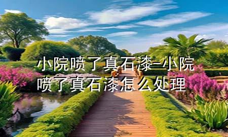 小院噴了真石漆-小院噴了真石漆怎么處理