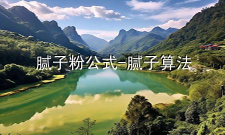 膩子粉公式-膩子算法