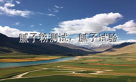 膩?zhàn)臃蹨y(cè)試，膩?zhàn)釉囼?yàn)