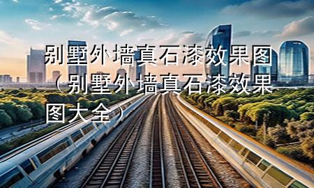 別墅外墻真石漆效果圖（別墅外墻真石漆效果圖大全）