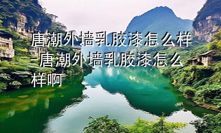 唐潮外墻乳膠漆怎么樣-唐潮外墻乳膠漆怎么樣啊