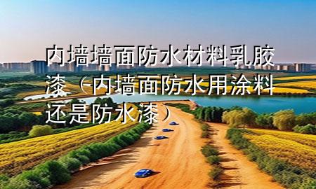 內(nèi)墻墻面防水材料乳膠漆（內(nèi)墻面防水用涂料還是防水漆）