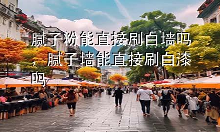膩子粉能直接刷白墻嗎，膩子墻能直接刷白漆嗎
