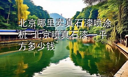 北京哪里賣真石漆噴涂機(jī)-北京噴真石漆一平方多少錢