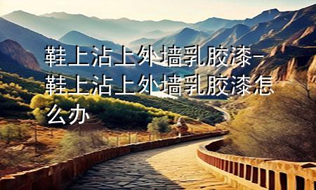 鞋上沾上外墻乳膠漆-鞋上沾上外墻乳膠漆怎么辦