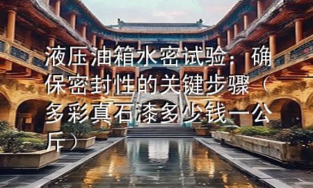 液壓油箱水密試驗：確保密封性的關(guān)鍵步驟（多彩真石漆多少錢一公斤）