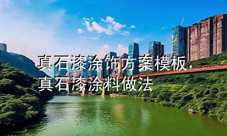 真石漆涂飾方案模板，真石漆涂料做法