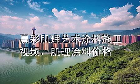 贏彩肌理藝術(shù)涂料施工視頻，肌理涂料價格