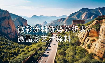 微彩涂料優(yōu)勢分析表，微晶彩藝術(shù)涂料
