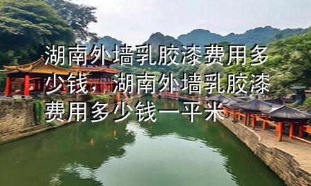 湖南外墻乳膠漆費(fèi)用多少錢(qián)，湖南外墻乳膠漆費(fèi)用多少錢(qián)一平米