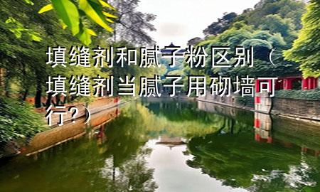 填縫劑和膩子粉區(qū)別（填縫劑當膩子用砌墻可行?）