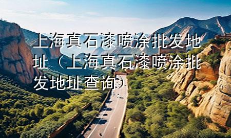 上海真石漆噴涂批發(fā)地址（上海真石漆噴涂批發(fā)地址查詢）