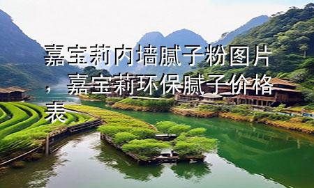 嘉寶莉內(nèi)墻膩子粉圖片，嘉寶莉環(huán)保膩子價格表