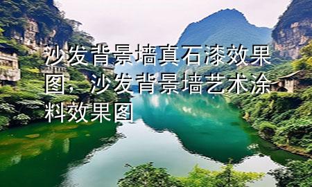 沙發(fā)背景墻真石漆效果圖，沙發(fā)背景墻藝術(shù)涂料效果圖