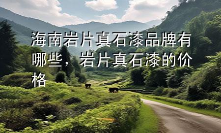 海南巖片真石漆品牌有哪些，巖片真石漆的價格