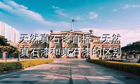 天然真石漆直播，天然真石漆和真石漆的區(qū)別
