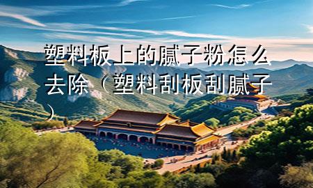 塑料板上的膩子粉怎么去除（塑料刮板刮膩子）